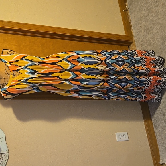 Anthropologie Dresses & Skirts - FLOREAT Anthropolige Maxi Dress Size 4 Yellow Dahlia Embroidered Multic